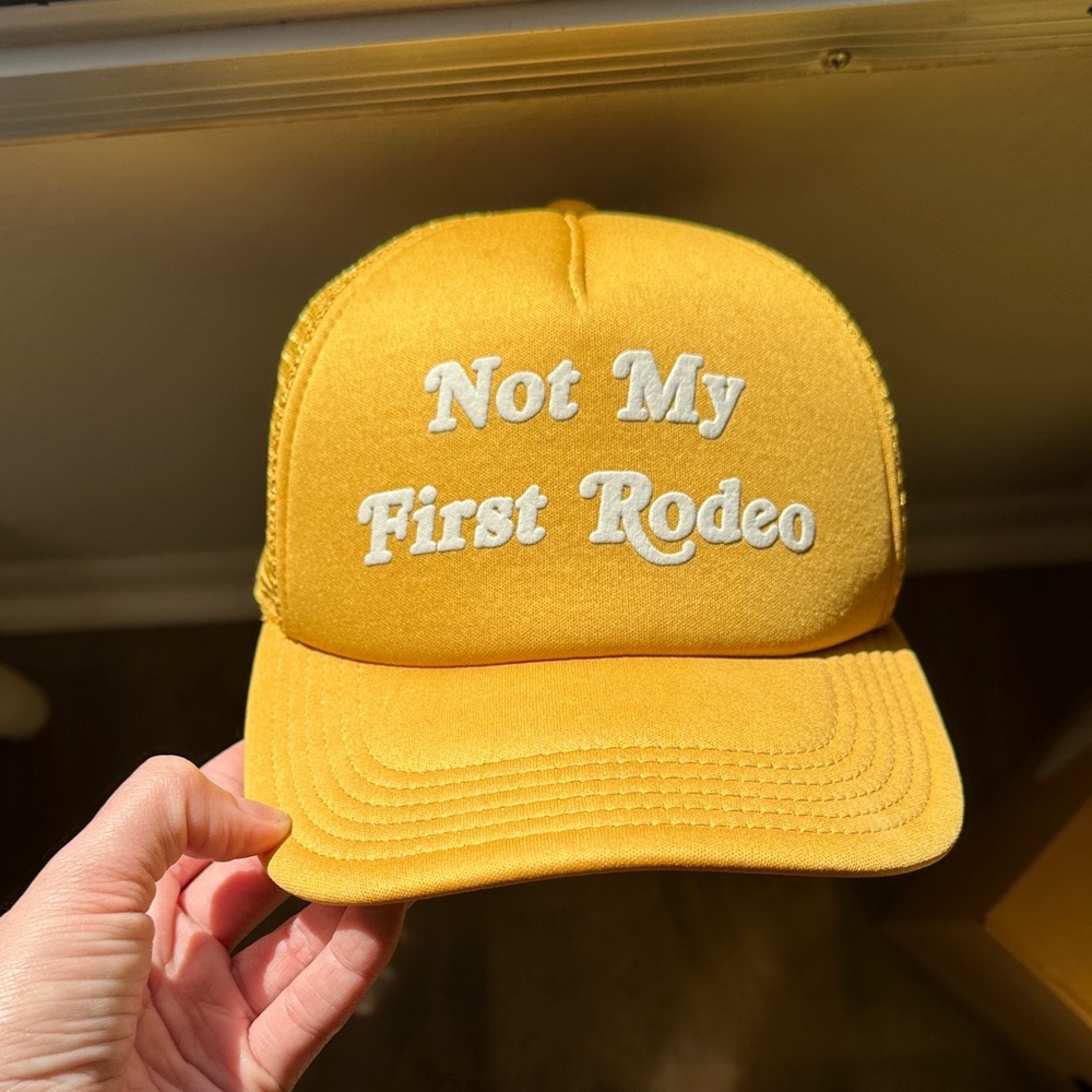 Mighty Fine Yellow 'Not My First Rodeo' Hat - Picture 5 of 6